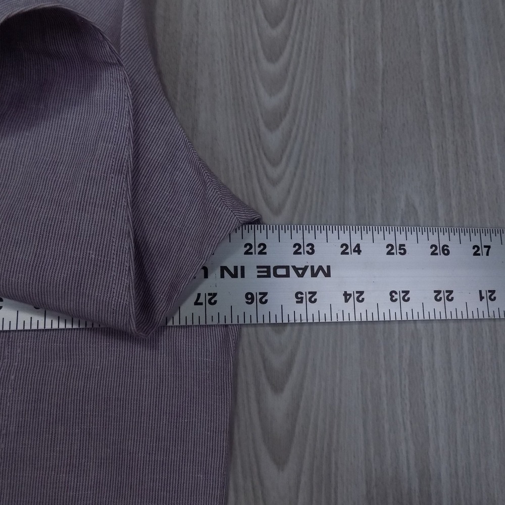Baird McNutt Murano Slim Fit Shirt Mens L Purple Linen Blend Button-down EUC - Picture 5 of 9